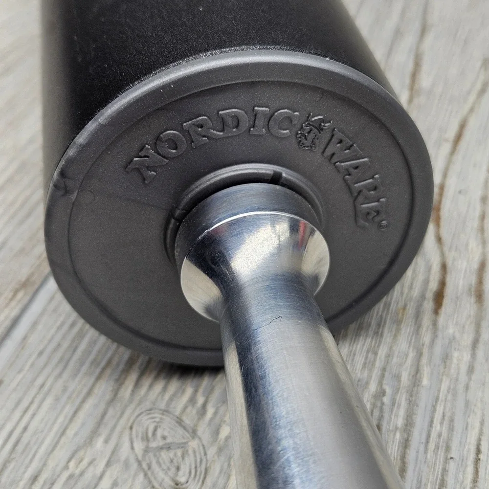 Nordic Ware Non-Stick Heavy Rolling Pin Black Metal Professional Baking Tool
